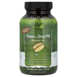Irwin Naturals Power to Sleep PM® Sem Melatonina 50 Cápsulas Softgel Líquidas