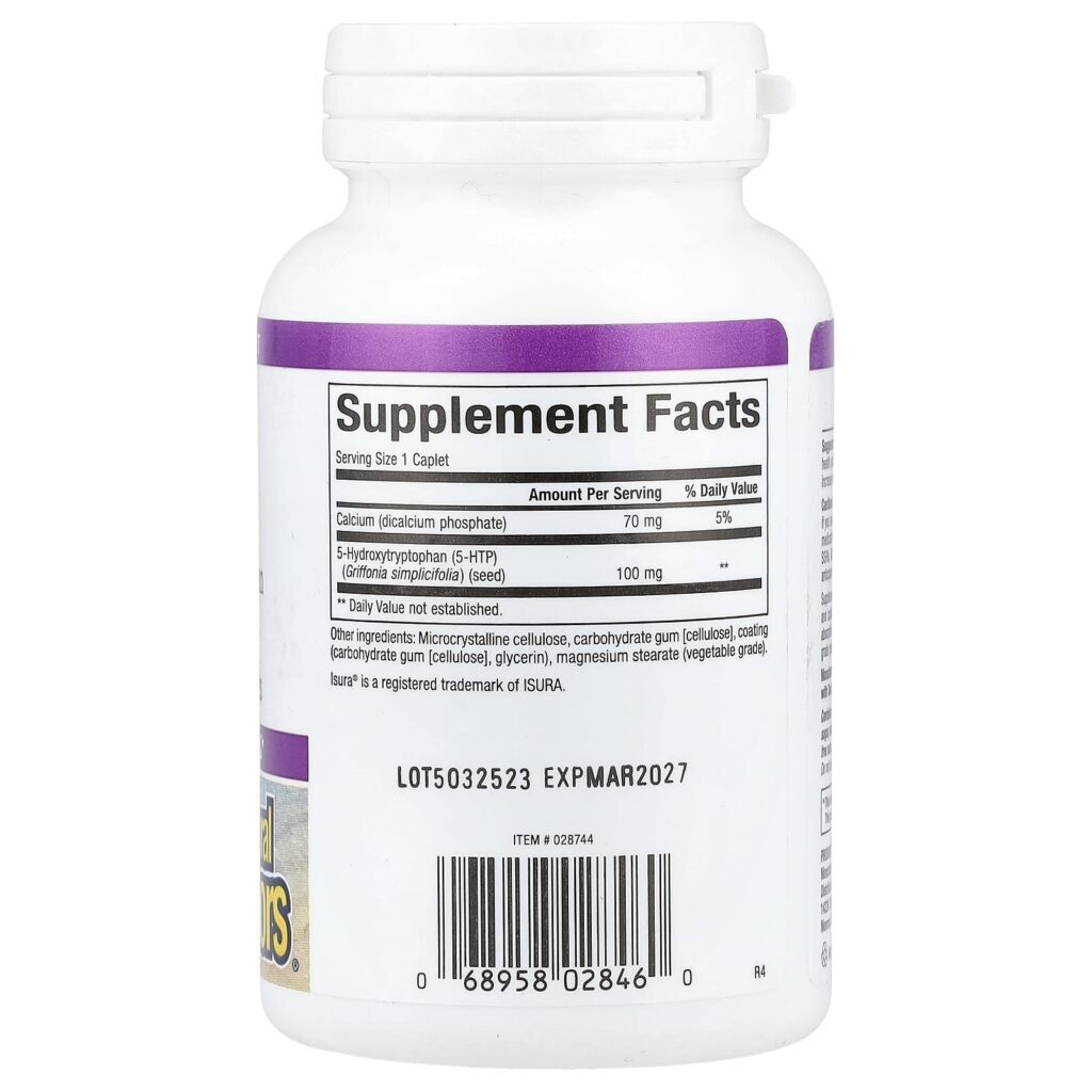 Natural Factors Stress-Relax 5-HTP 100 mg 120 Cápsulas de Liberação Programada - Imagem 2