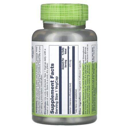 Solaray Ervas Verdadeiras Valeriana 470 mg 180 VegCaps — foto 2