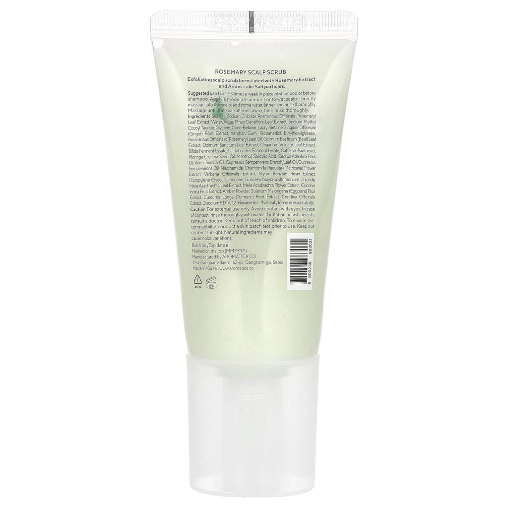Aromatica Esfoliante para Couro Cabeludo Alecrim 165 g (58 oz) - Imagem 2