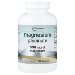 Micro Ingredients Glicinato de Magnésio 240 Cápsulas (166 mg por Cápsula)