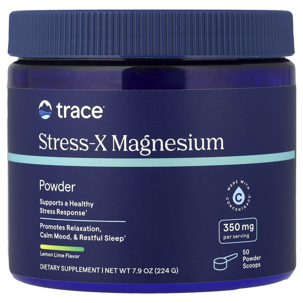 Trace Stress-X Magnésio em Pó Limão Siciliano 224 g (79 oz)