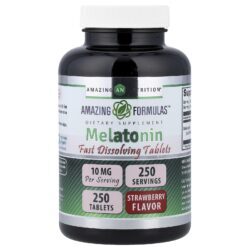 Amazing Nutrition Melatonina Morango 10 mg 250 Comprimidos