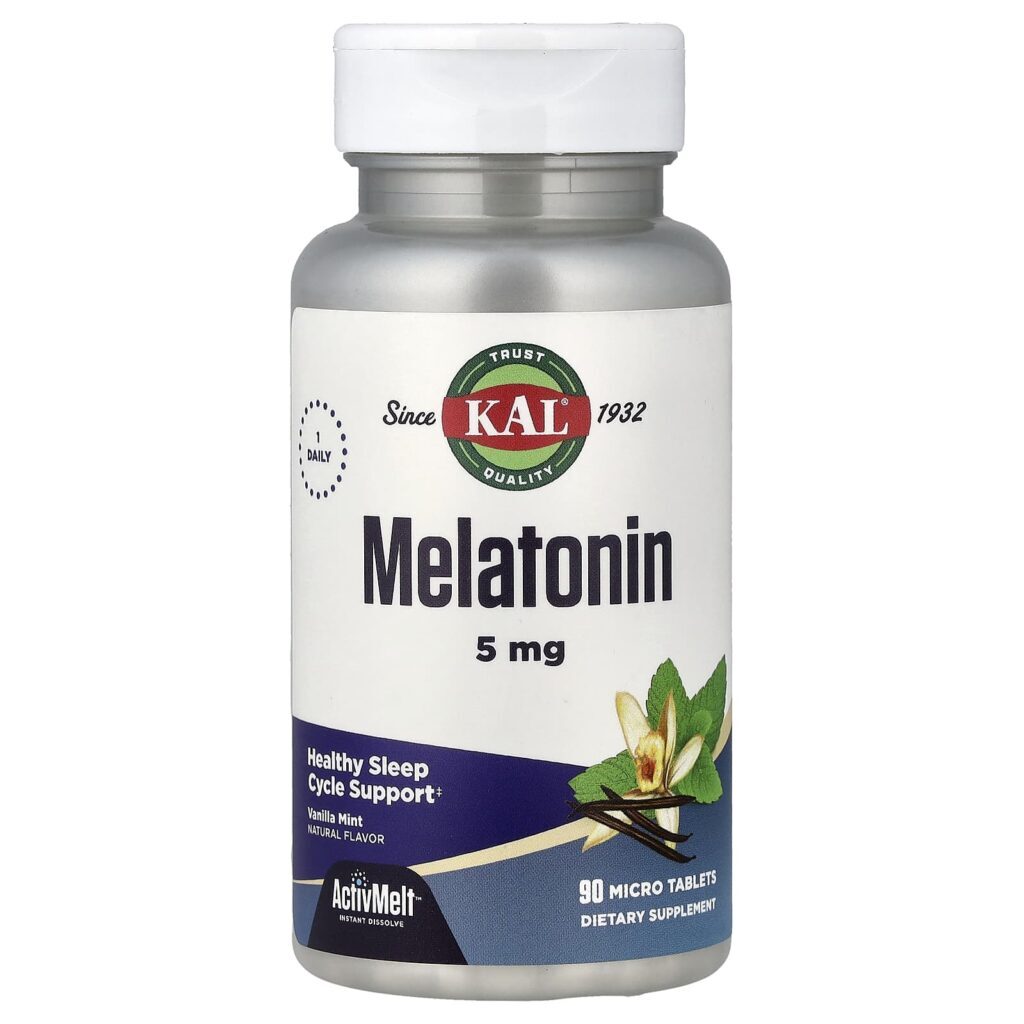 KAL Melatonina Baunilha e Menta 90 Microcomprimidos
