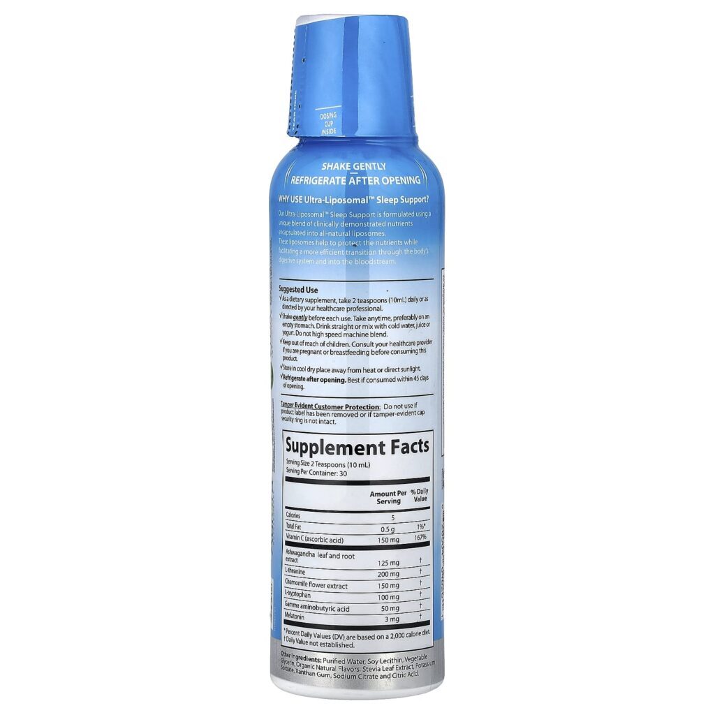 Aurora Nutrascience Suporte ao Sono Ultra-Liposomal™ 300 ml (10 fl oz) - Imagem 2