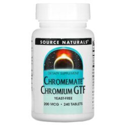 Source Naturals Chromemate Chromium GTF 200 mcg 240 comprimidos