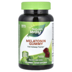 Natures Way Goma de Melatonina Morango 120 Gomas (25 mg por Goma)