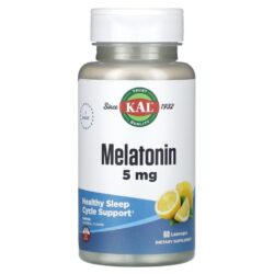 KAL Melatonina Limão 5 mg 60 Pastilhas