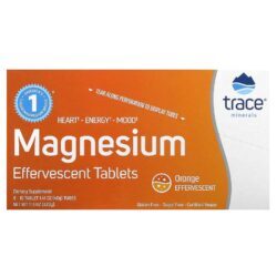 Trace Comprimidos Efervescentes de Magnésio Laranja 8 Tubos 10 Comprimidos Cada