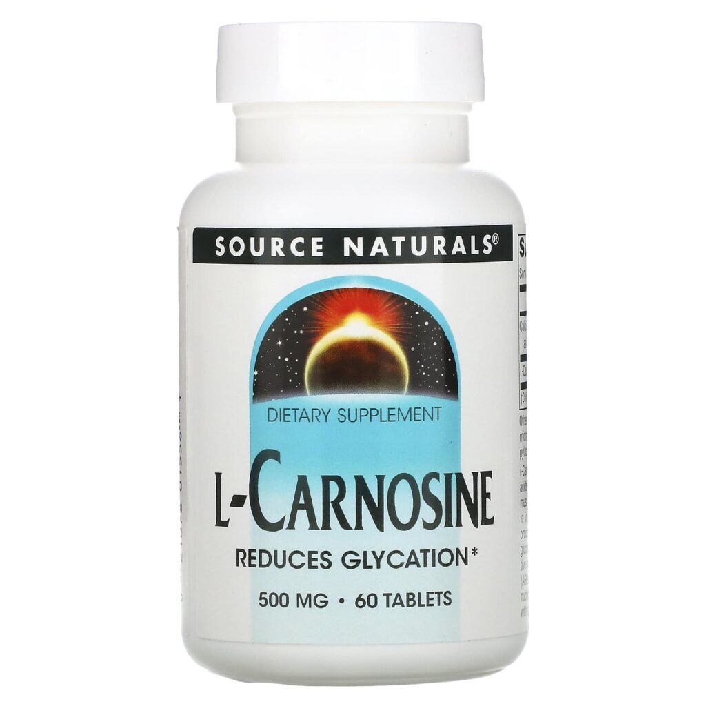 Source Naturals L-Carnosina 500 mg 60 tabletes