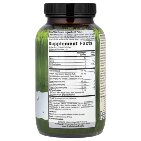 Irwin Naturals Stored-Fat Belly Burner® 100 Cápsulas Softgel Líquidas - Imagem 2