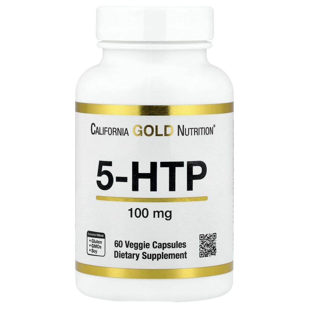 California Gold Nutrition 5-HTP 100 mg 60 Cápsulas Vegetais