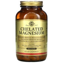 Solgar Magnésio Quelato 250 Comprimidos (100 mg por Comprimido)