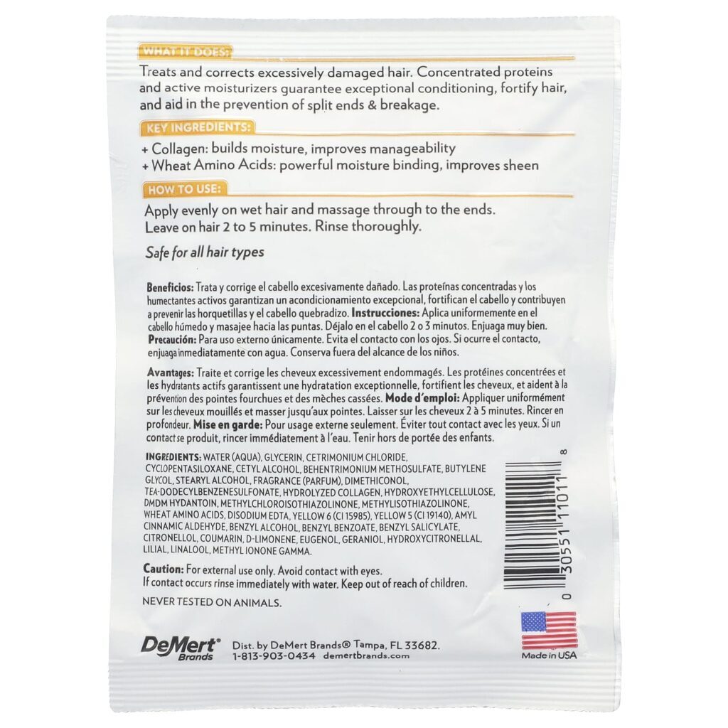 Hi Pro Pac Tratamento Intenso de Proteína Reparação para Cabelos Extremamente Danificados 52 ml (175 fl oz) - Imagem 2
