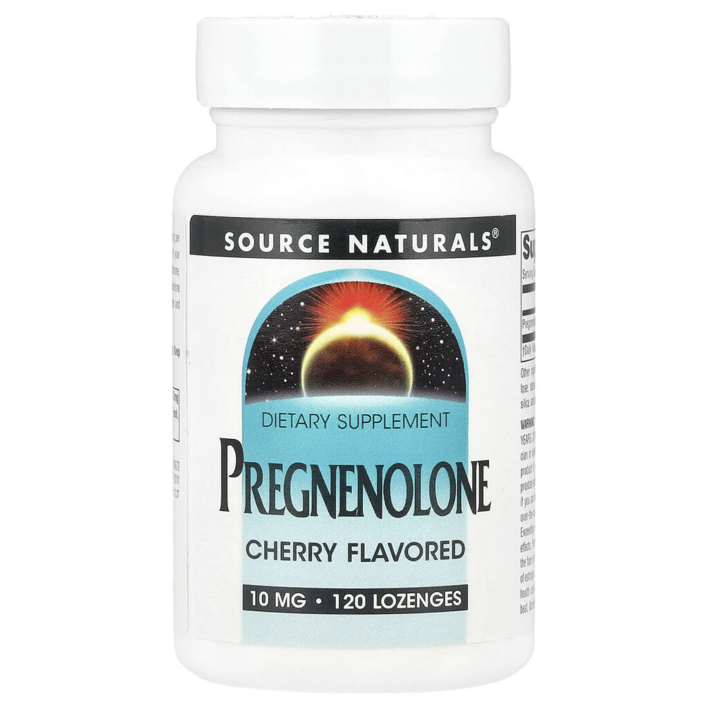 Source Naturals Pregnenolona Cereja 10 mg 120 Pastilhas