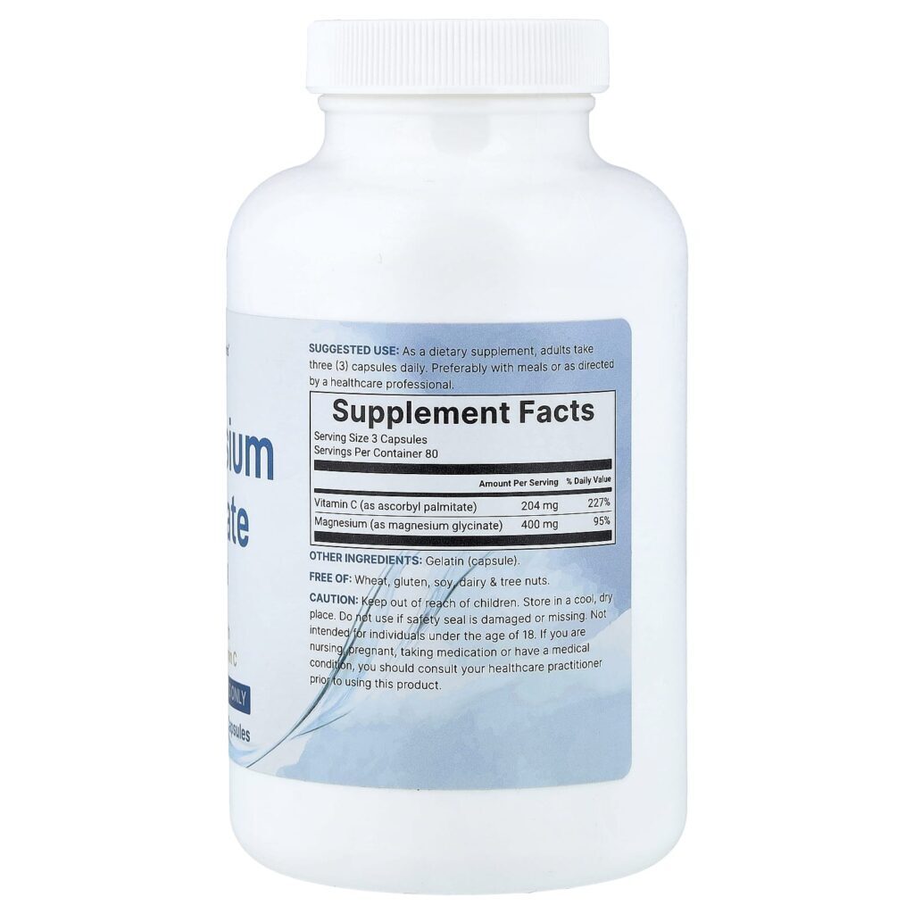 Micro Ingredients Glicinato de Magnésio Puro 240 Cápsulas - Imagem 2