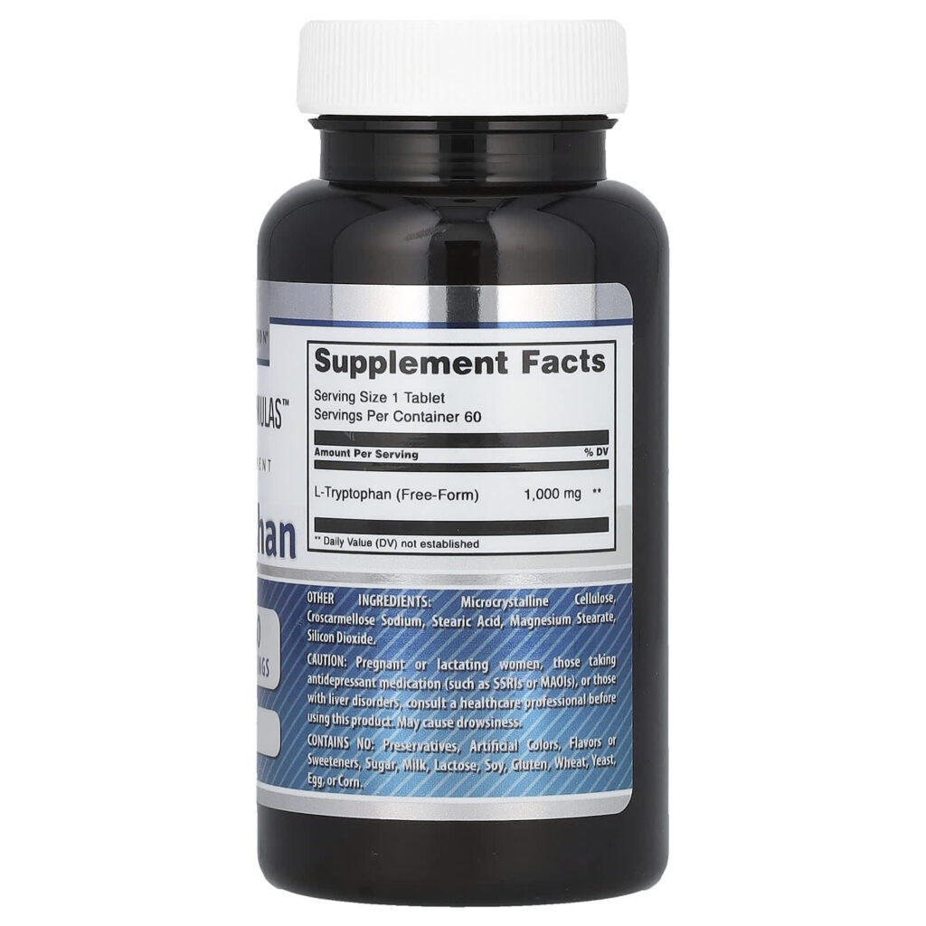 Amazing Nutrition L-Triptofano 1.000 mg 60 Comprimidos - Imagem 2