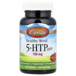 Carlson Healthy Mood 5-HTP Elite Framboesa Natural 100 mg 120 Comprimidos (50 mg por Comprimido)