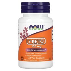 NOW Foods 7-KETO 100 mg 60 Cápsulas Vegetais