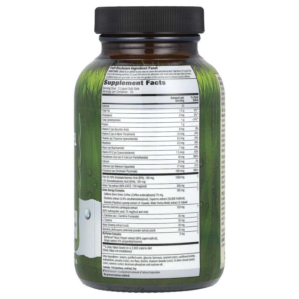 Irwin Naturals Max Fat Burner™ 100 Cápsulas Softgel Líquidas Thermo-Fuel da Extraenergia - Imagem 2
