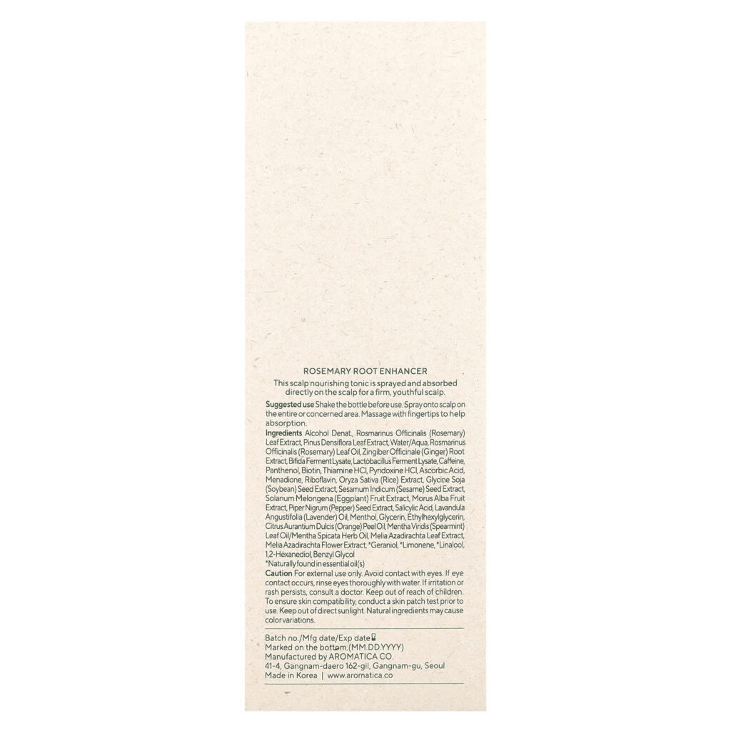 Aromatica Intensificador de Raiz Alecrim 100 ml (33 fl oz) - Imagem 3