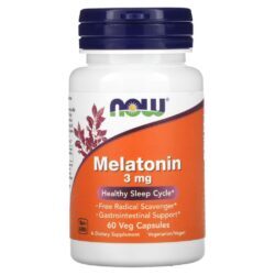 NOW Foods Melatonina 3 mg 60 Cápsulas Vegetais