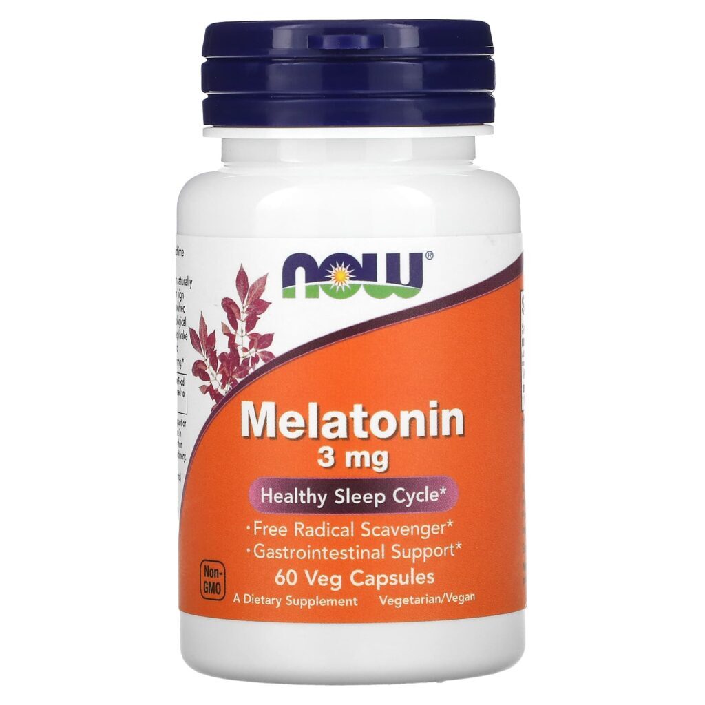 NOW Foods Melatonina 3 mg 60 Cápsulas Vegetais