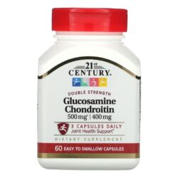 21st Century Glicosamina e Condroitina 60 Cápsulas Fáceis de Engolir