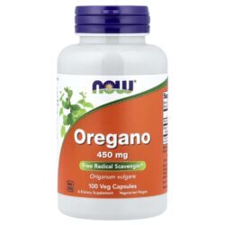 NOW Foods Orégano 450 mg 100 Cápsulas Vegetais