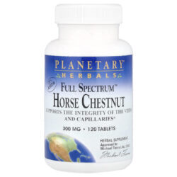 Planetary Herbals Castanha-da-Índia Full Spectrum™ 120 Comprimidos