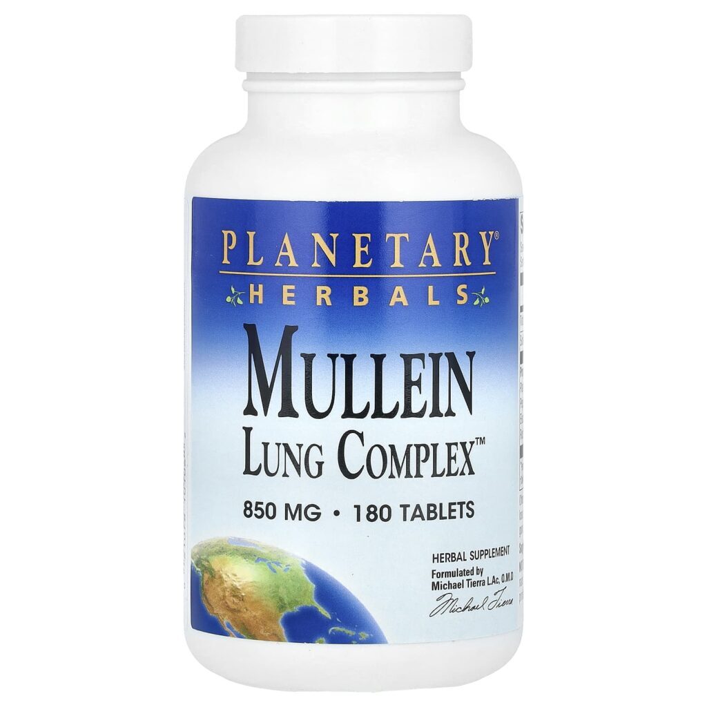 Planetary Herbals Verbasco Lung Complex™ 180 Comprimidos