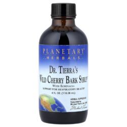 Planetary Herbals Wild Cherry Bark Syrup™ do Dr. Tierra 11828 ml (4 fl oz)