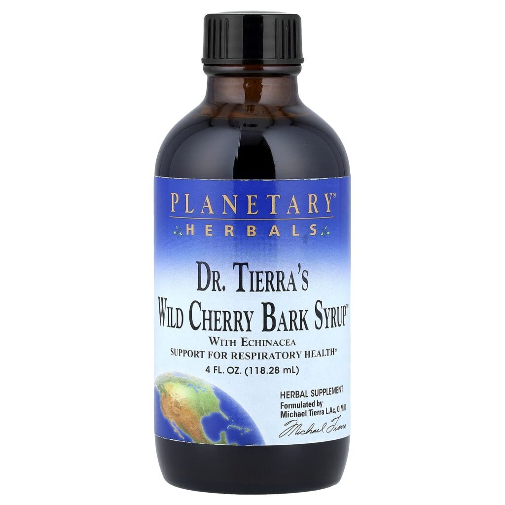 Planetary Herbals Wild Cherry Bark Syrup™ do Dr. Tierra 11828 ml (4 fl oz)