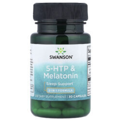 Swanson 5-HTP e Melatonina 30 Cápsulas