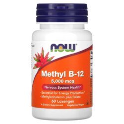 NOW Foods Metil B-12 60 Pastilhas