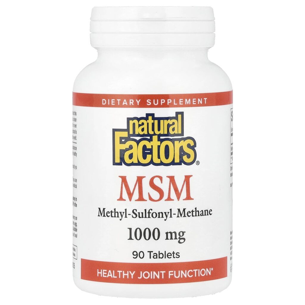 Natural Factors MSM 1.000 mg 90 Comprimidos