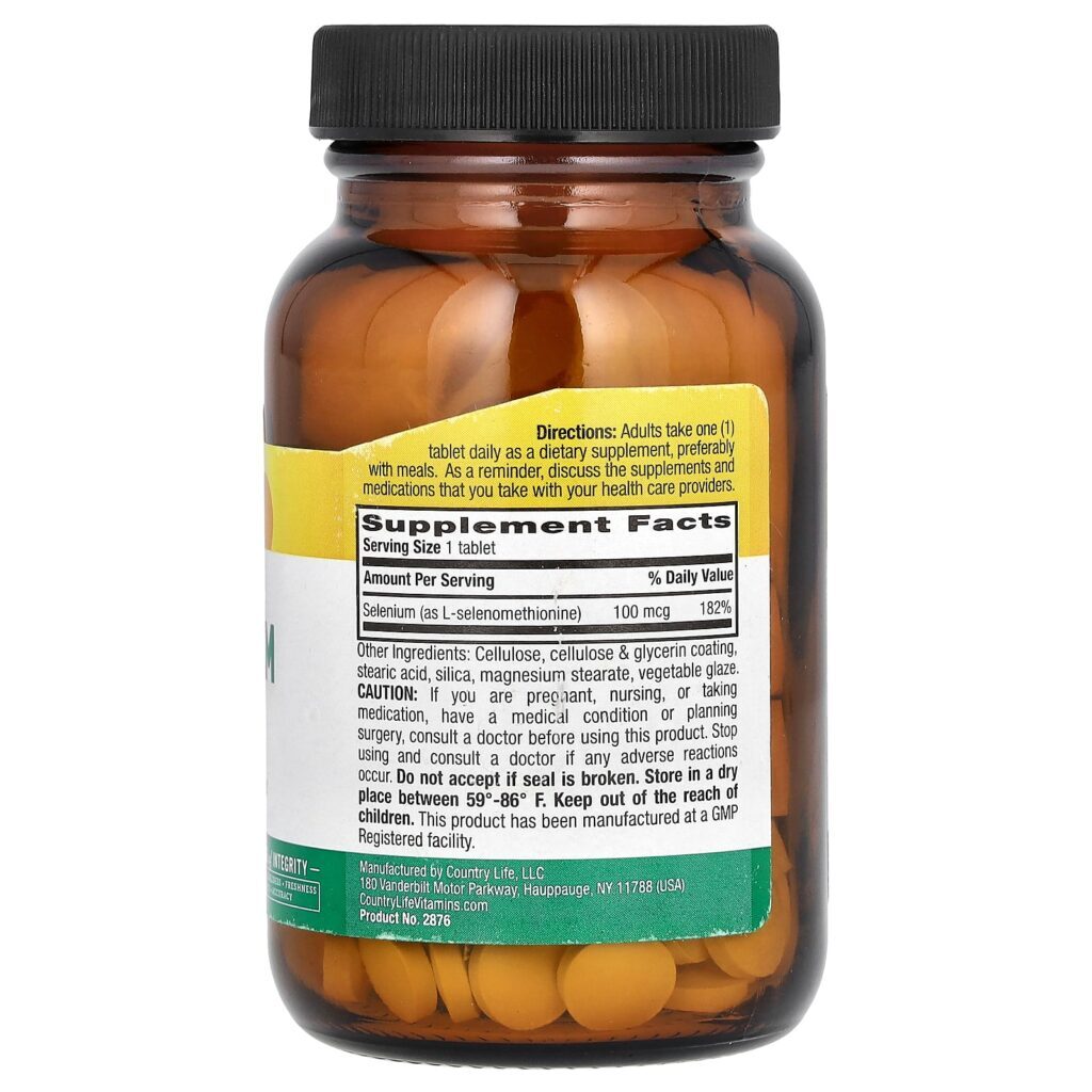 Country Life Selênio 100 mcg 180 Comprimidos - Imagem 2