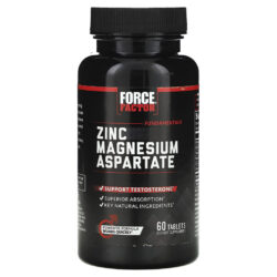 Force Factor Zinco e Aspartato de Magnésio 60 Comprimidos