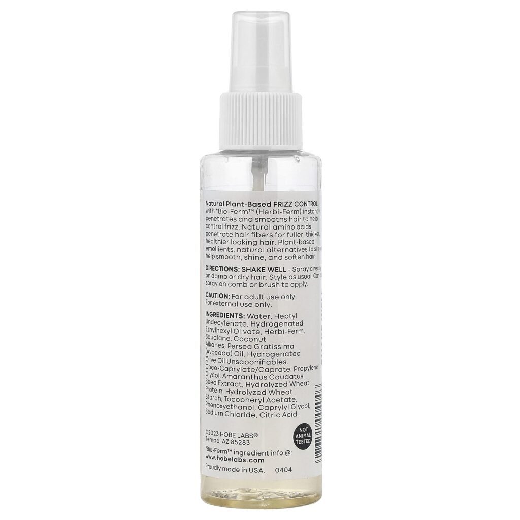 Hobe Labs Energizer Controle de Frizz Para Cabelos Secos Danificados e Tingidos 118 ml (4 fl oz) - Imagem 2