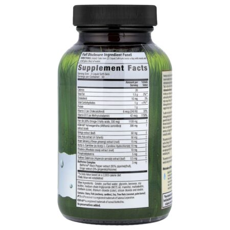 Irwin Naturals Mental Clarity Information Retention™ 60 Cápsulas Softgel Líquidas - Imagem 2