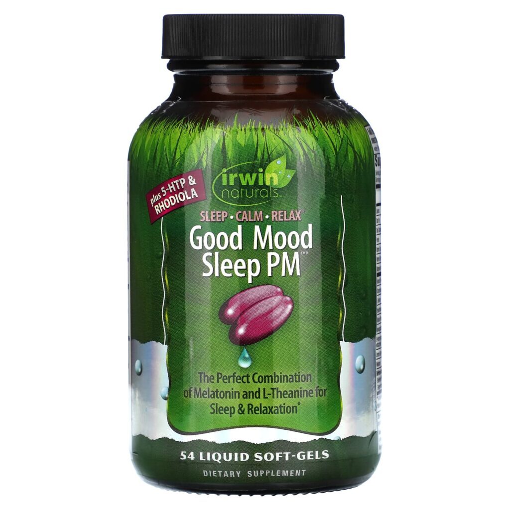 Irwin Naturals Good Mood Sleep PM 54 Cápsulas softgel líquidas