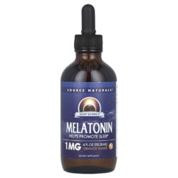 Source Naturals Sleep Science® Melatonina Laranja 1 mg 11828 ml (4 fl oz)