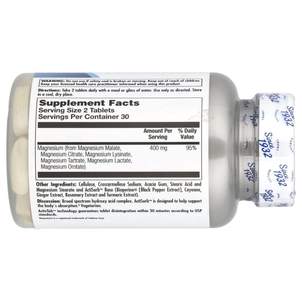 KAL Magnésio Amplo Espectro 60 Comprimidos (200 mg por Comprimido) - Imagem 2