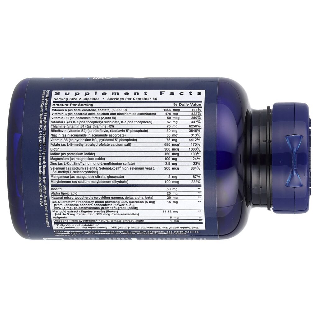 Life Extension Multivitamínico 2 por Dia V2 120 Cápsulas - Imagem 2