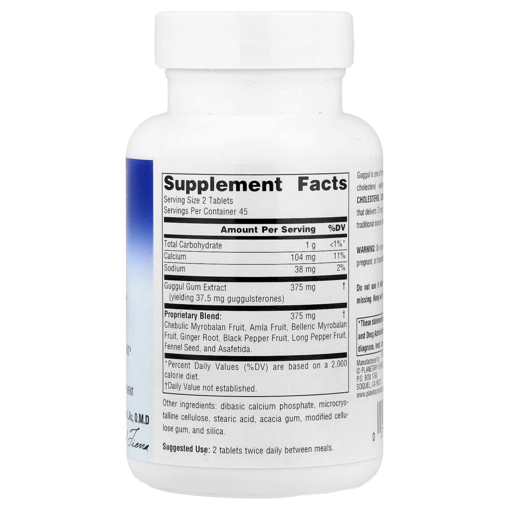 Planetary Herbals Guggul Cholesterol Compound™ 90 Comprimidos - Imagem 2