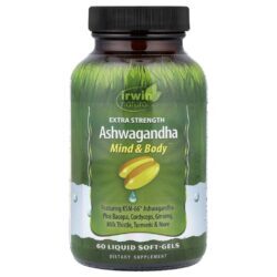 Irwin Naturals Ashwagandha 60 Cápsulas Softgel Líquidas