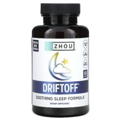 Zhou Nutrition Driftoff Fórmula Calmante para Sono 60 Cápsulas