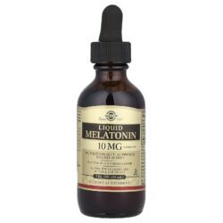 Solgar Melatonina Líquida Cereja Negra Natural 10 mg 59 ml (2 fl oz)