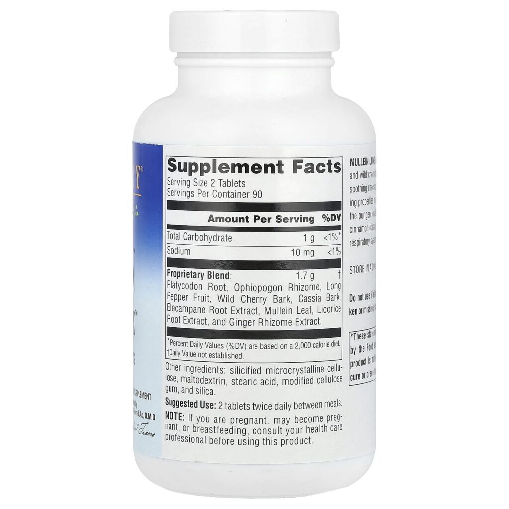 Planetary Herbals Verbasco Lung Complex™ 180 Comprimidos - Imagem 2