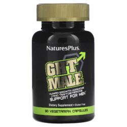 NaturesPlus GHT Masculino Hormônio do Crescimento Humano e Testosterona para Homens 90 Cápsulas